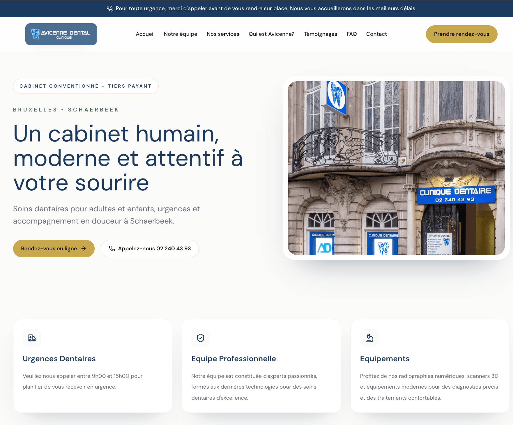 Capture du projet Avicenne Dental